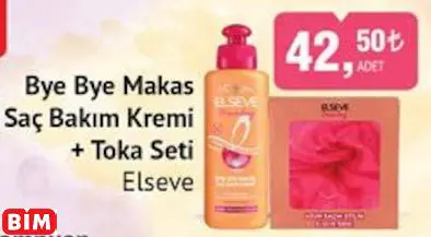 ELSEVE   BYE BYE MAKAS SAÇ BAKIM KREMİ + TOKA SETİ